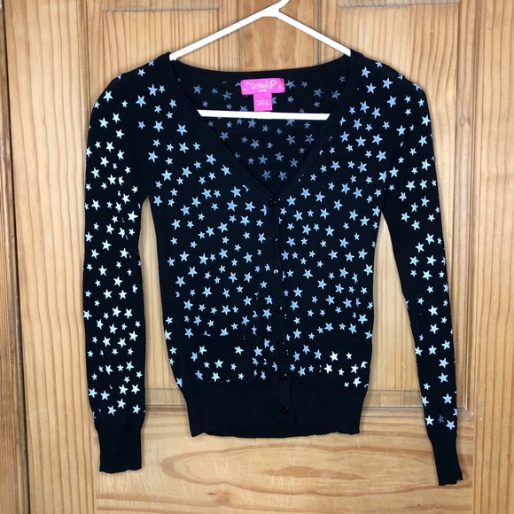 Say What? Black Star Cardigan (S) - Picture 1 of 3